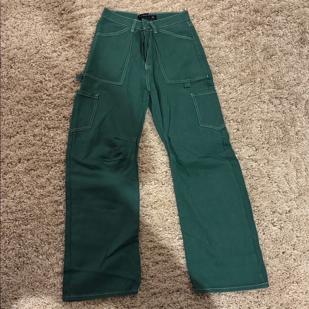 Lioness Teal Cargo Pants